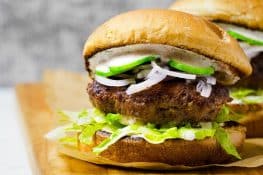 Lamb Burgers with Yogurt Sauce