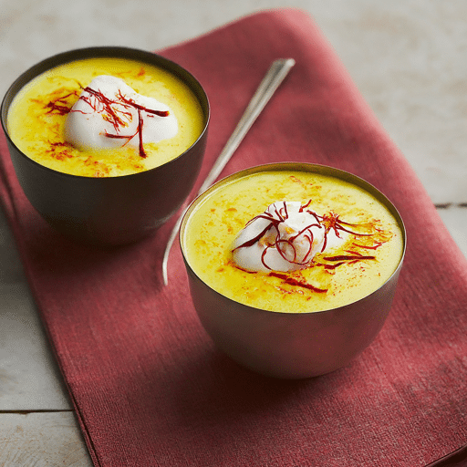 vanilla and saffron lassi