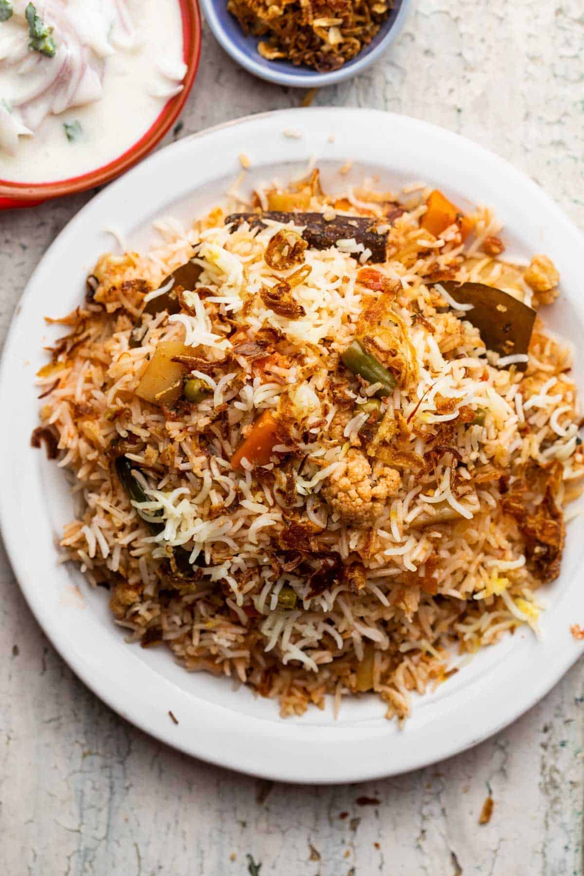 Where Can You Find the Best South Indian Food? 16 Aromatic Hyderabadi biryani with layered rice and spiced chicken