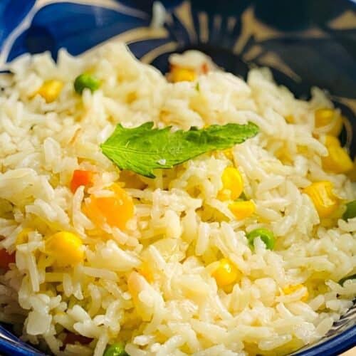 Corn and Saffron Rice