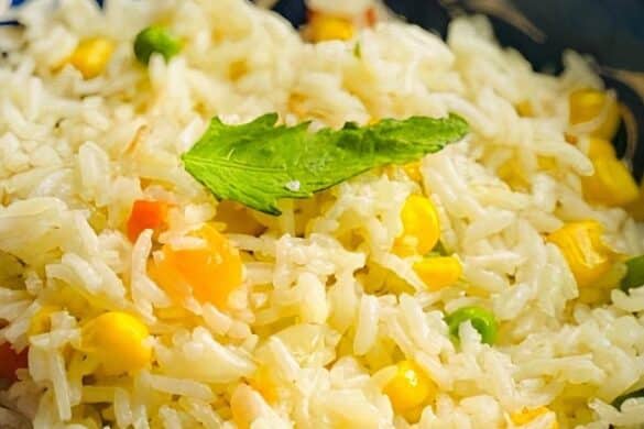 Corn and Saffron Rice