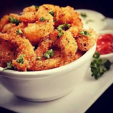 Crispy Coconut Shrimp with Honey Sauce