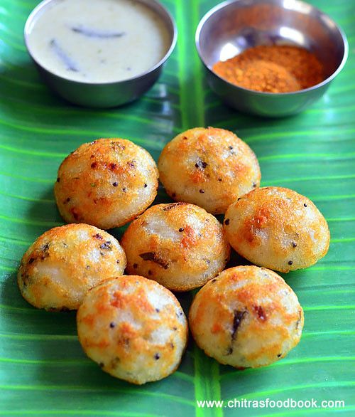 Where Can You Find the Best South Indian Food? 13 Golden paniyaram balls cooked in a pan served with chutney