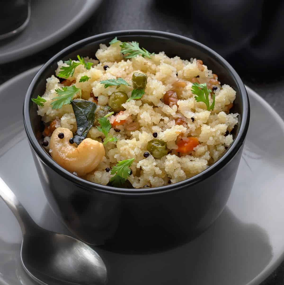 Where Can You Find the Best South Indian Food? 7 South Indian upma made with semolina and vegetables served hot