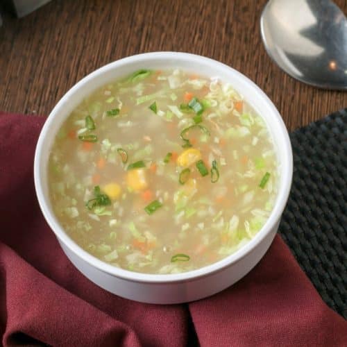 Sweet Corn Vegetable Soup