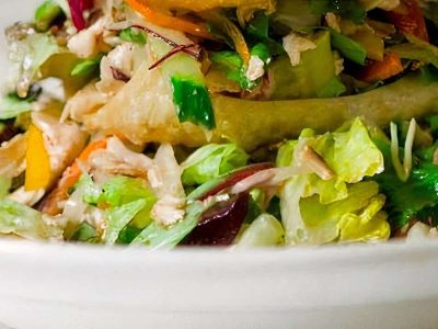 Oriental Fruit Salad with Chicken