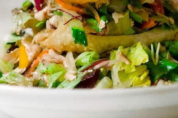 Oriental Fruit Salad with Chicken