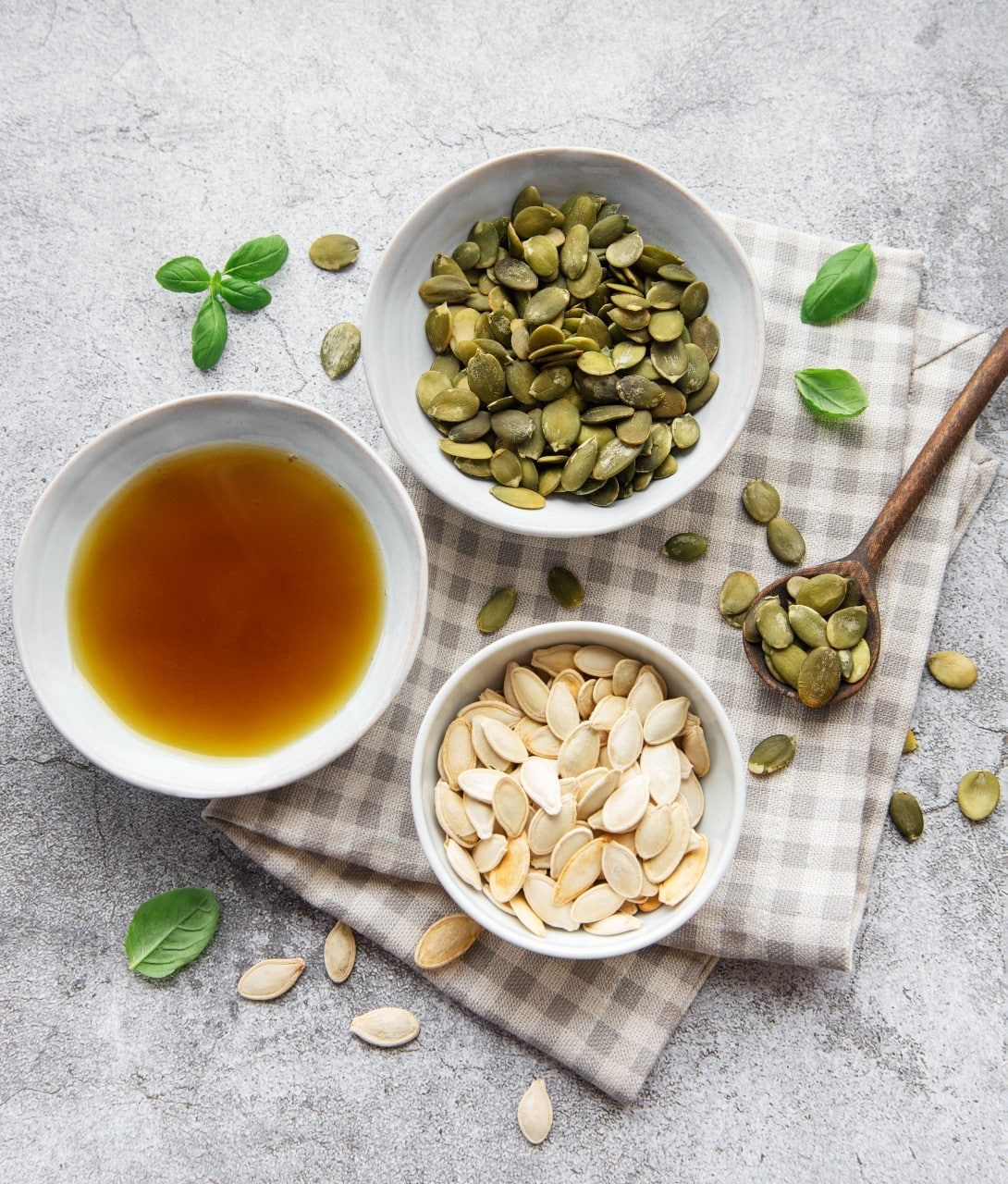 What Are the Best Food to Increase Hemoglobin For Diabetic Patient? 28 bottle with pumpkin seed oil gray concrete surface