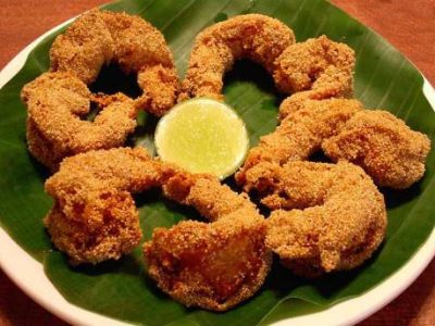 Semolina Fried Prawns