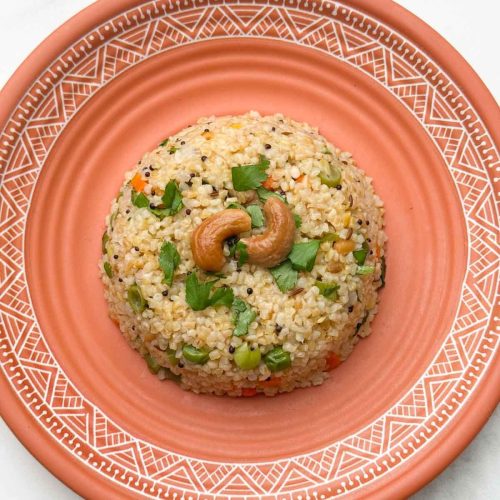 Wheat Rava Vegetable Upma