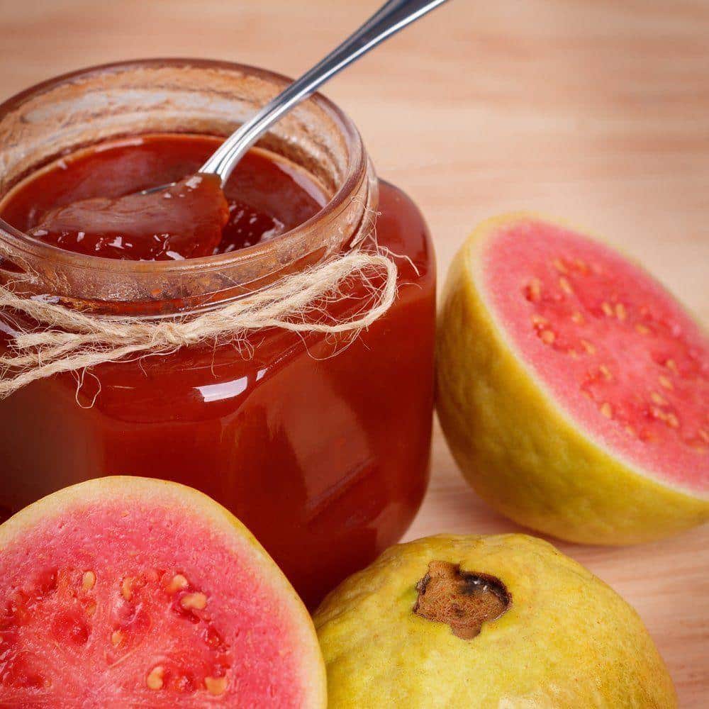 What are the Daily Guava Benefits You Can’t Ignore? 4 Homemade guava jam in a jar with rich pink texture