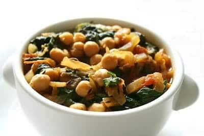 Chickpeas Spinach Curry