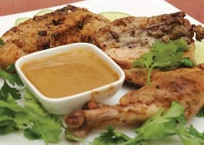 Grilled Chicken Peanut Sauce