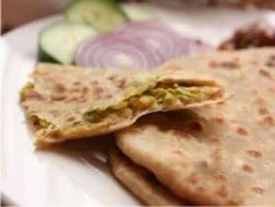 Matar Paneer Paratha