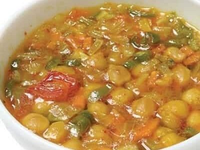 Vegetable Soup with Chickpeas
