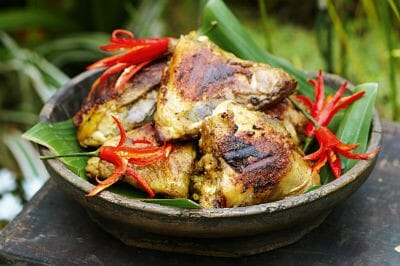 barbecued coconut chicken