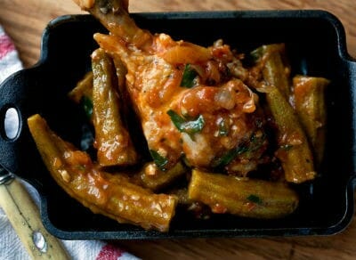 chicken okra