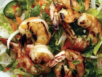 Rice Noodles and Shrimp Salad