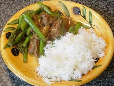 Sesame Beef and Asparagus