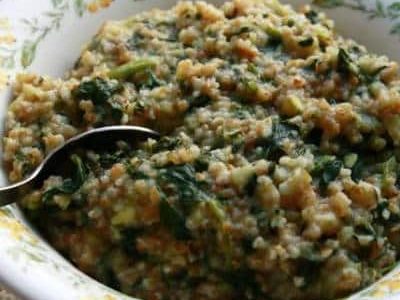 Spinach Pongal