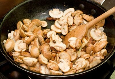 stir fried mushrooms