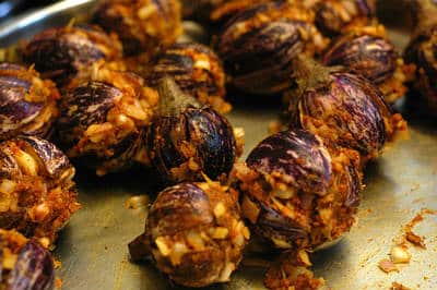 Stuffed Kathirikai (Brinjal)