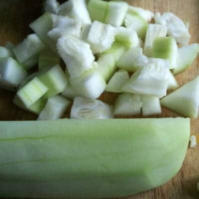 Chopped Bottle Gourd / Sorakkai