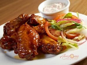 Honey Barbecued Chicken Wings