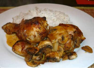 Baked Chicken and Mushrooms