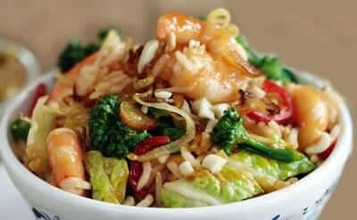 Stir-Fried Prawn Rice