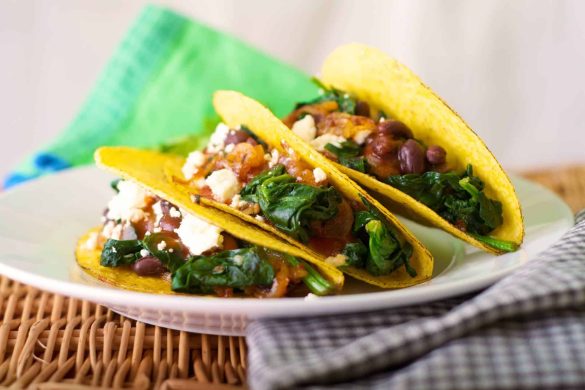 Black Bean and Spinach Tacos