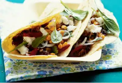 Black Bean and Spinach Tacos