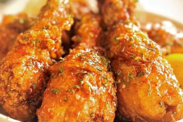 Korean Fried Chicken with Soy Garlic Glaze