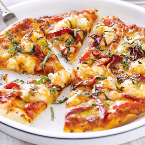 Prawn and Pumpkin Pizza