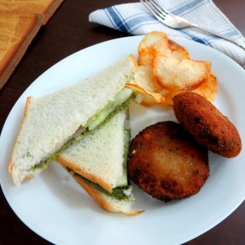 Veg Cutlet Sandwich