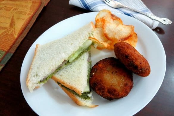 Veg Cutlet Sandwich