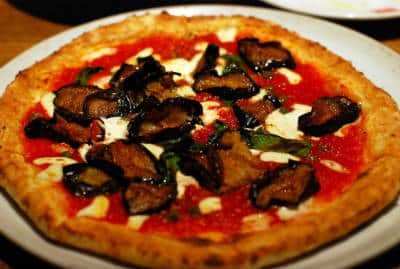 Eggplant (Brinjal) and Mint Pizza