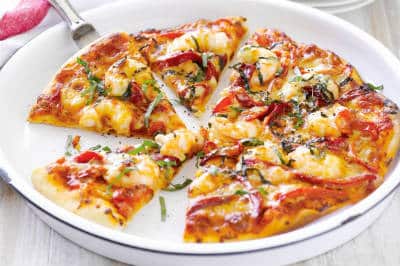 Prawn and Pumpkin Pizza