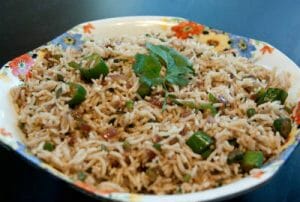 Chettinad Vendakkai Sadam (Bhindi Rice)
