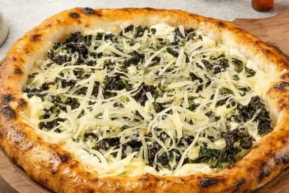 Spinach Cheese Pizza