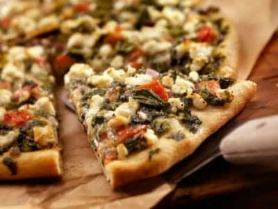 Spinach Cheese Pizza