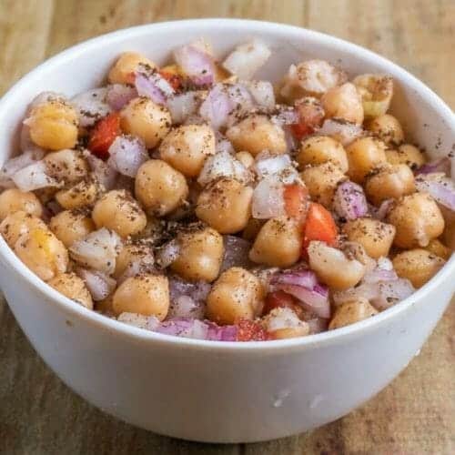 Channa Chaat (Chickpeas Chaat)