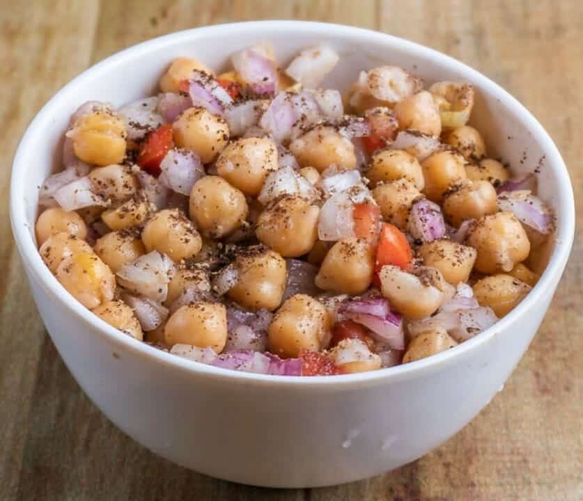 Channa Chaat (chickpea chaat)