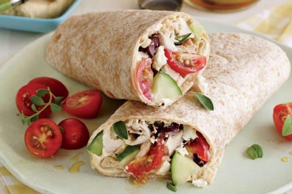 Greek Style Chicken Wraps