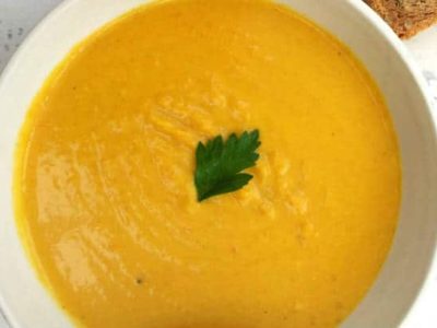 Carrot, Coconut and Dal Soup