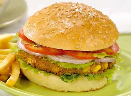 Indian style Paneer Burger paneer burger - Indian style Paneer Burger