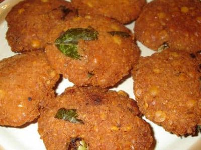 Mupparupu Vadai (Three Dal Vada)