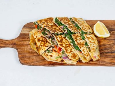 Omelette with Onion, Capsicum and Spinach