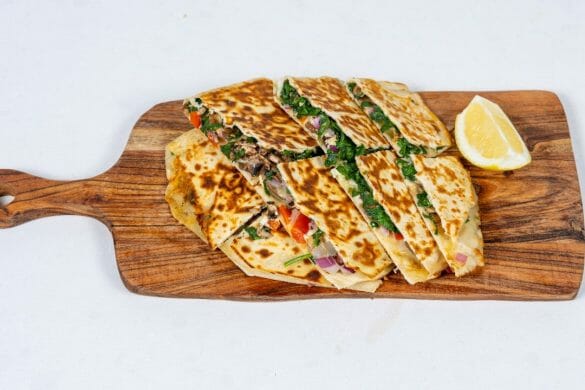 Omelette with Onion, Capsicum and Spinach