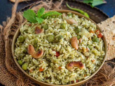 Paneer Mint Rice